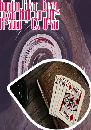 Baralho poker preto